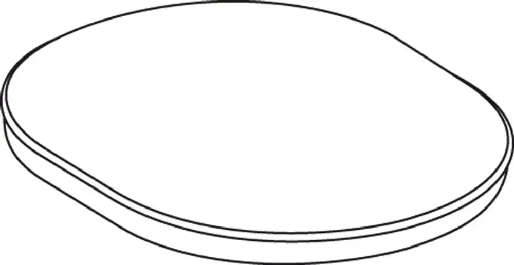 Weißer WC-Sitz von Ideal Standard, ovaler Form mit glatter Oberkante und leicht geschwungener Kontur, geeignet zum Einbau in Badezimmer.